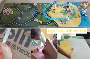 DIY for kids -making a lego table for storing toys