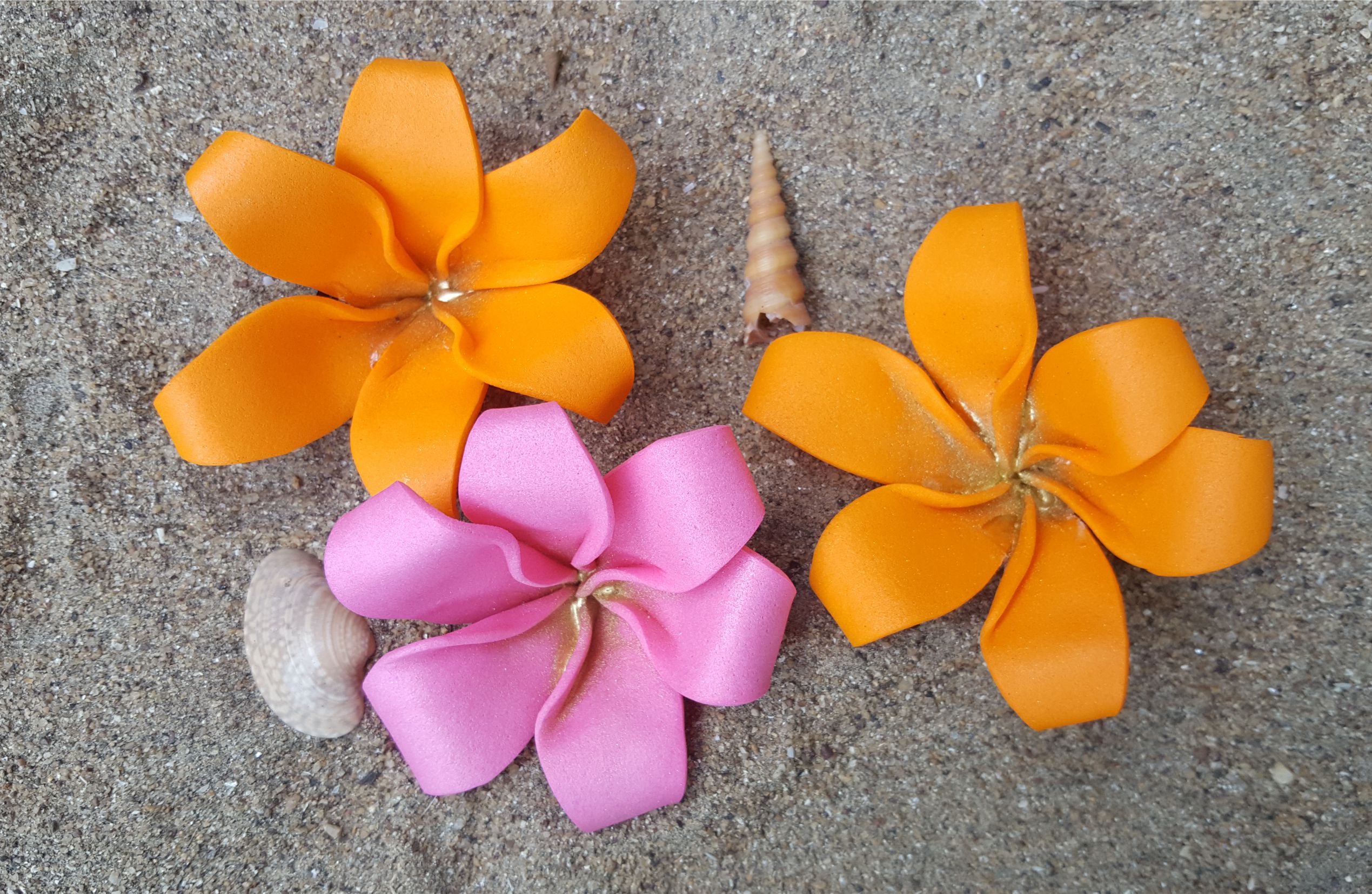 Make Your Own Frangipani Flower Hair Clip (like Moana) | MomMadeMoments