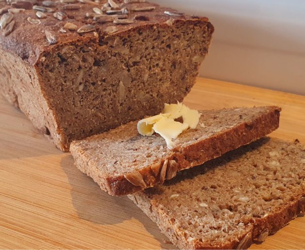 Ryebread without sourdough Rugbrød uden surdej