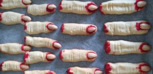 Severed Finger Biscuits Halloween Cookies