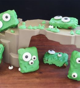 Green Monster Bars for Halloween