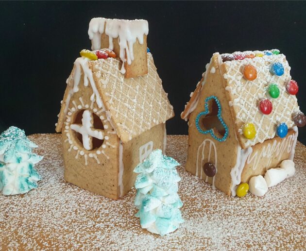 Gingerbread house easy for kids to do Christmas activity Christmas fun MomMadeMoments