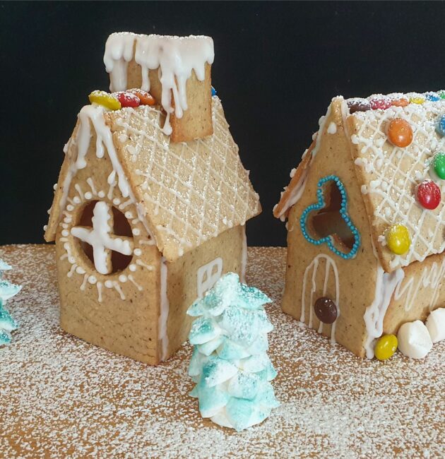 Gingerbread house easy for kids to do Christmas activity Christmas fun MomMadeMoments