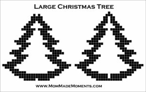 Large perler beads Christmas Tree Hama Beads Designs 3D beads MomMadeMoments