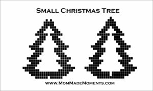 Small perler beads Christmas Tree Hama Beads Designs 3D beads MomMadeMoments
