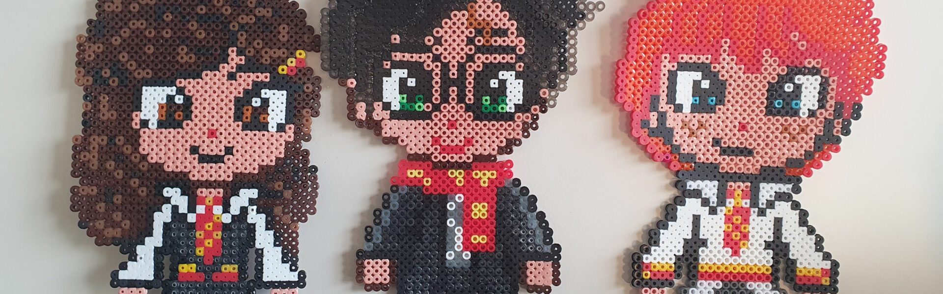 Harry Potter Perler Beads Harry Potter, Ron Weasley and Hermione Granger