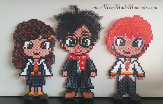Harry Potter Perler Beads Harry Potter, Ron Weasley and Hermione Granger