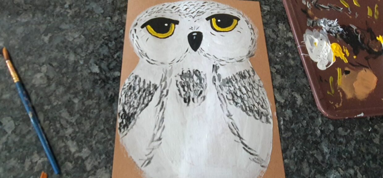 The ultimate Harry Potter Party Invitation Learn to draw Hedwig in 10 minutes