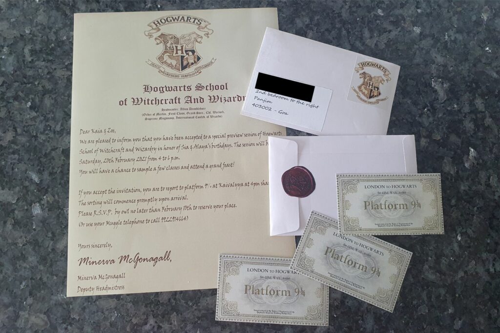 The Ultimate Harry Potter Invitation -delivered by owl of course! –  MomMadeMoments