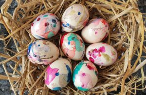 Marbled Easter Eggs for kids
