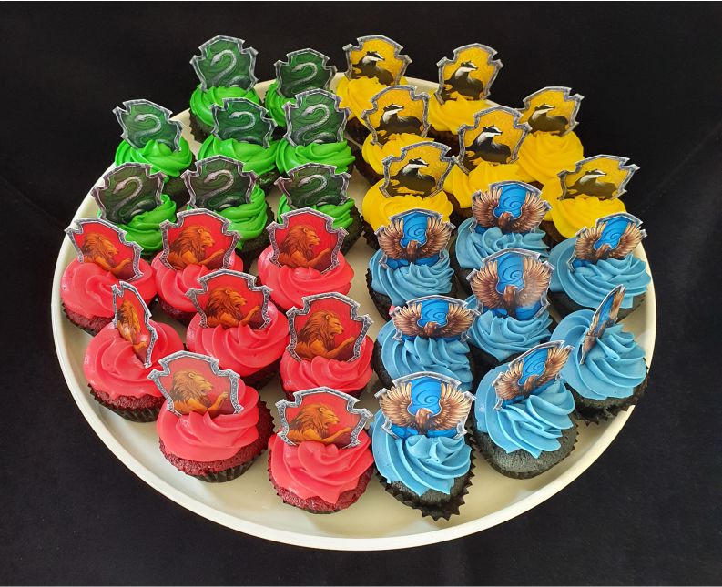 Hogwarts House Cupcakes Gryffindor Ravenclaw Hufflepuff Slytherin