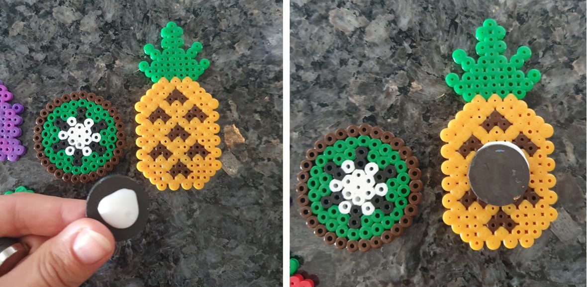 Perler Beads Fruit Magnets