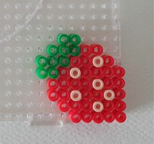 Perler Beads Fruit Magnets Strawberry