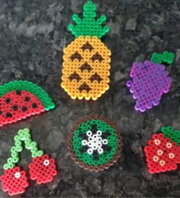 Perler Beads Fruit Magnets