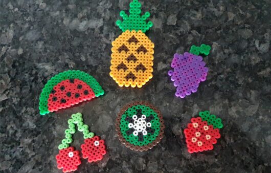 Perler Beads Fruit Magnets